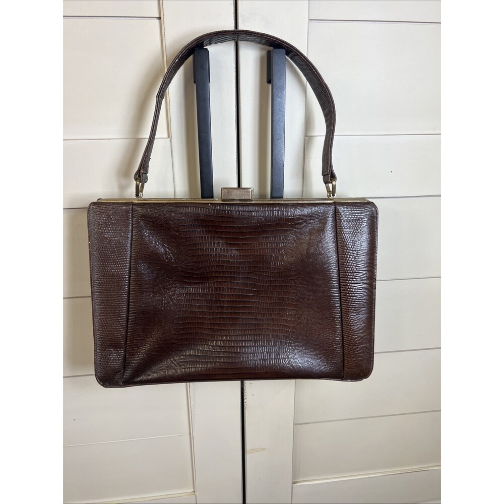 Vintage Mam'Selle Embossed Leather Handbag Purse